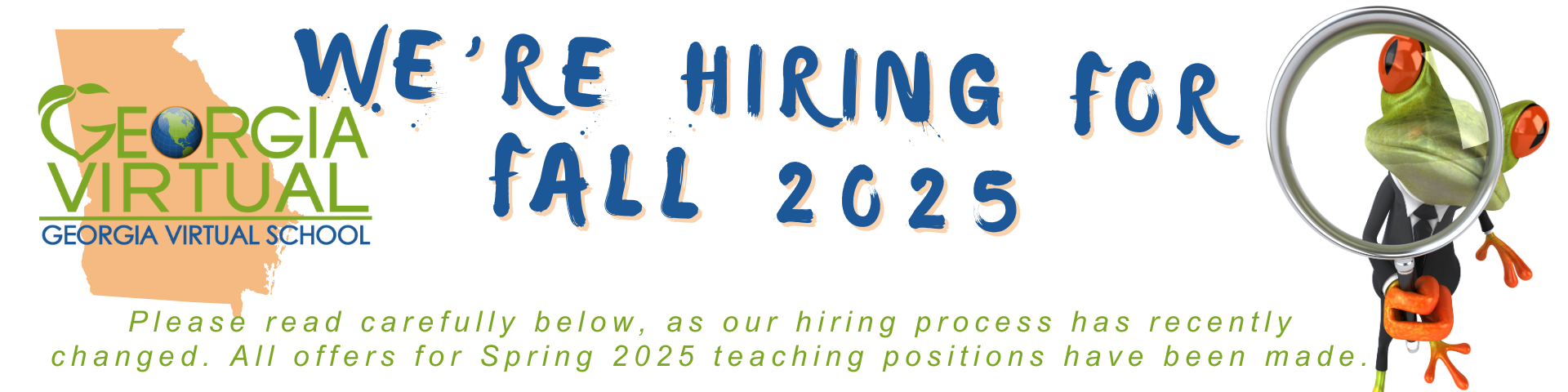 We're hiring for Fall 2025. Please read carefully below, as our hiring process has recently changed. All offers for Spring 2025 teaching positions have been made.